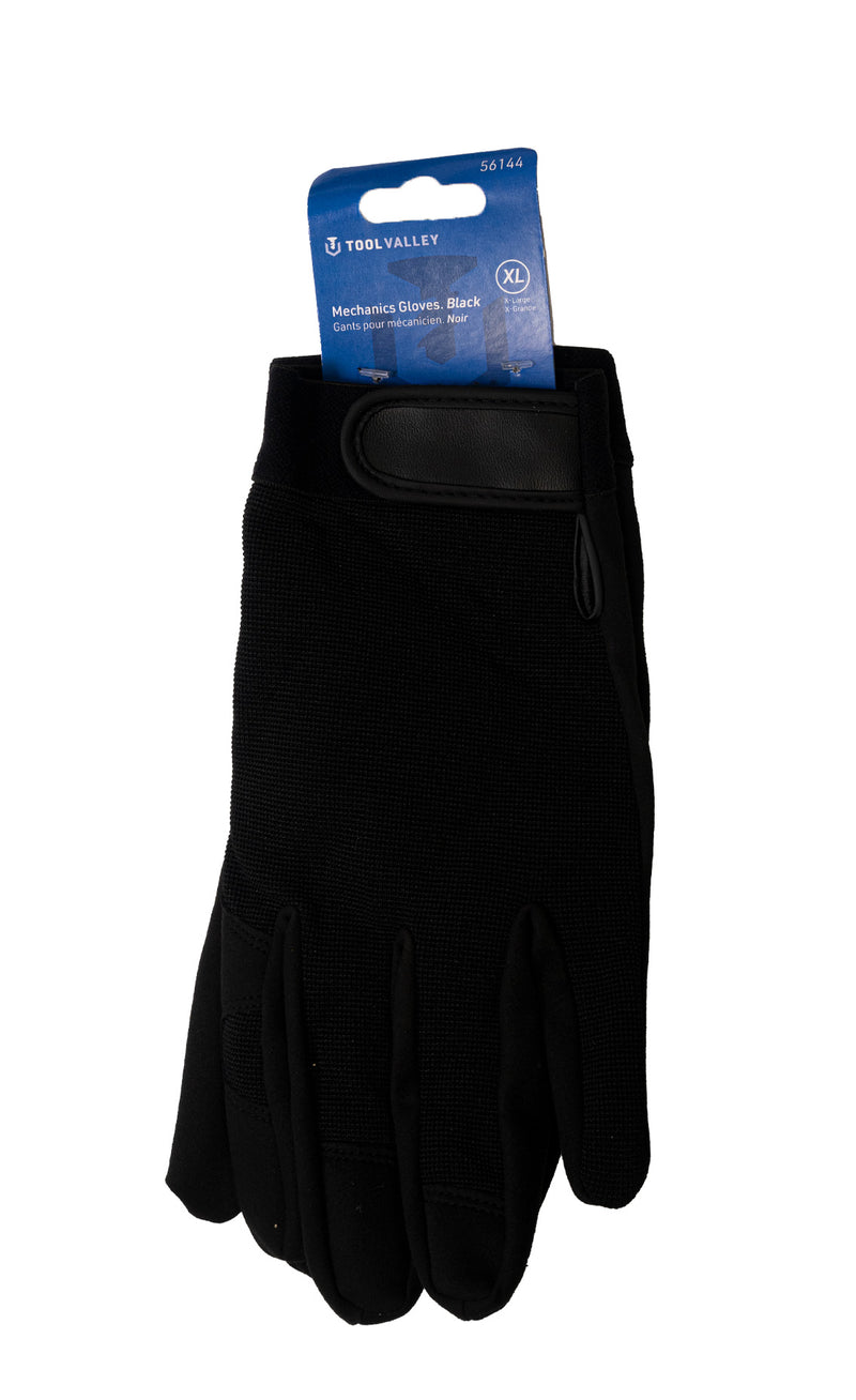 56144, Mechanics Gloves - Black XL
