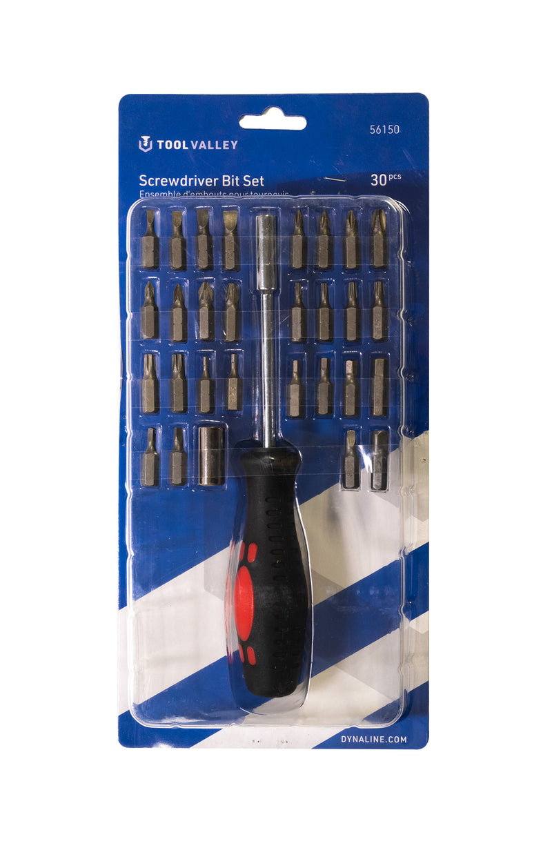 56150, Screwdriver Bit Set. 30 Pcs