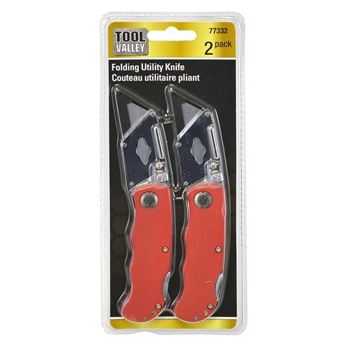 77332, Folding Utility Knife - 2 Pack