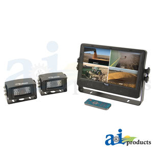 CCT9M2CQ, CabCAM Video System, Quad (Includes 9" Digital Touch Screen TFT LCD Monitor and 2 Cameras)