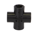 CR025, 1/4" POLY PIPE CROSS
