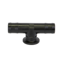 M100125HBT, 1" FLANGE X 1¼" HOSE BARB TEE