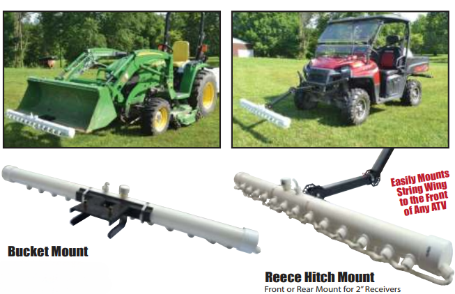 Bucket mount and Reece Hitch Mount are sold separately.