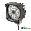 WL89CC, Work Lamp W/ Camera, LED, Flood, Square