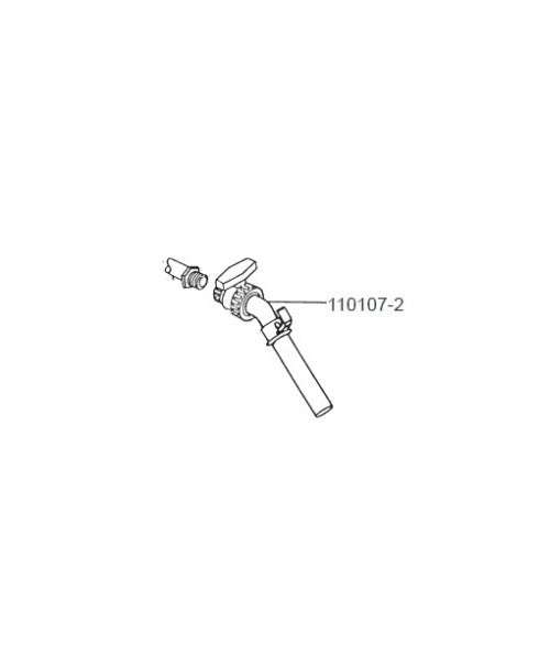 110107-2, NOZZLE, BALL VALVE, FOR P-120 & P-200